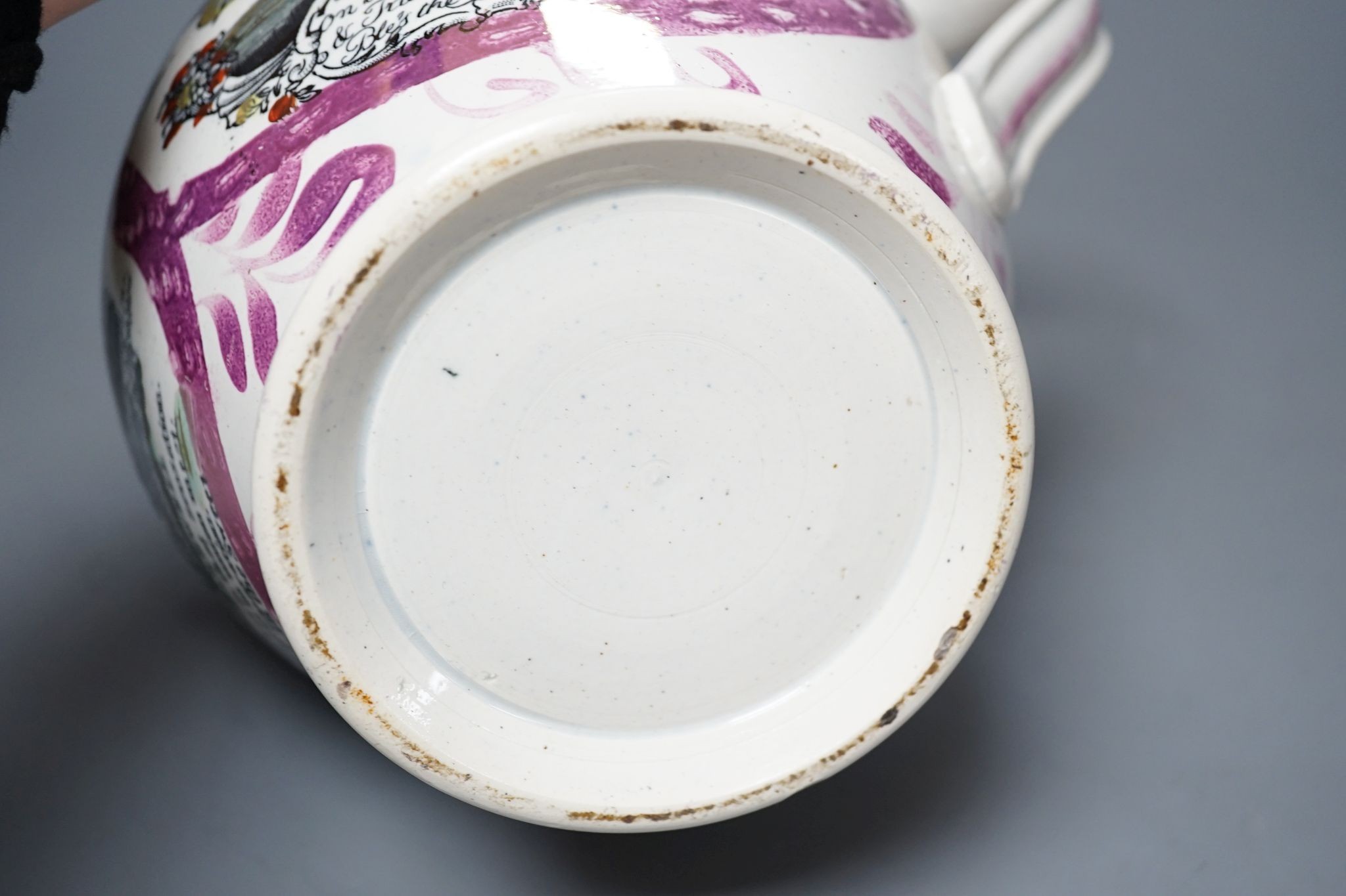 A sailors farewell lustre jug, 19cm